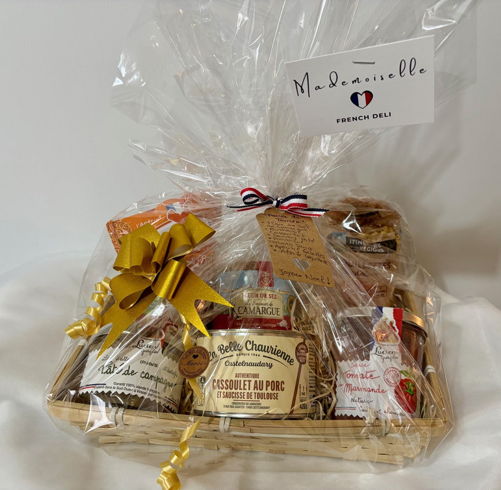 Panier du Terroir – Authentic French Savoury Gift Basket with Cassoulet, Pâtés & Gourmet Specialties