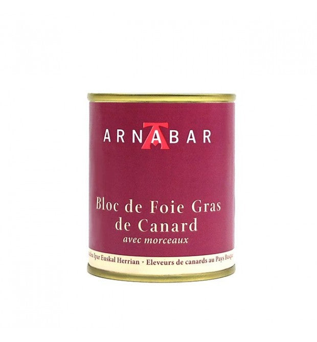 Arnabar - Traditional Duck Foie Gras Bloc with chunks 130g