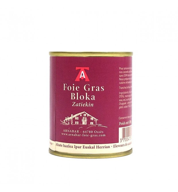 Arnabar - Traditional Duck Foie Gras Bloc with chunks 130g
