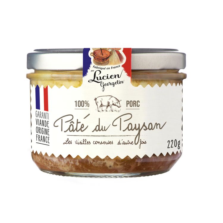Lucien Georgelin Pâté du Paysan 220g – Traditional French Country Pâté