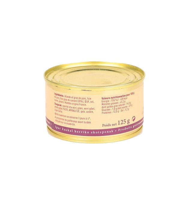 Arnabar - Country Pâté with 20% Duck Foie Gras – 125g