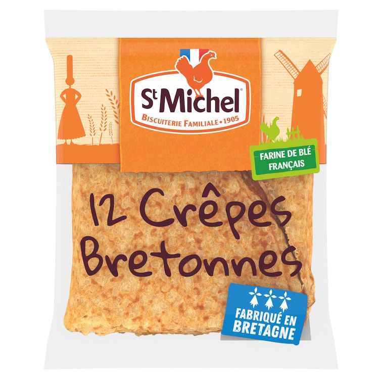 St Michel – Traditional Breton Crêpes – 12 Crêpes