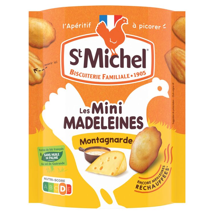 St Michel – Madeleines Mountain cheese flavour 100g